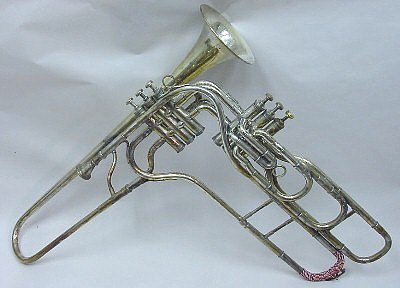 What materials are used to make a trombone?